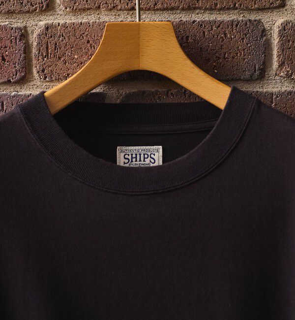 SHIPS「SHIPS: AUTHENTIC コットン スウェット ロングスリーブ Tシャツ」|Tシャツ・カットソー|