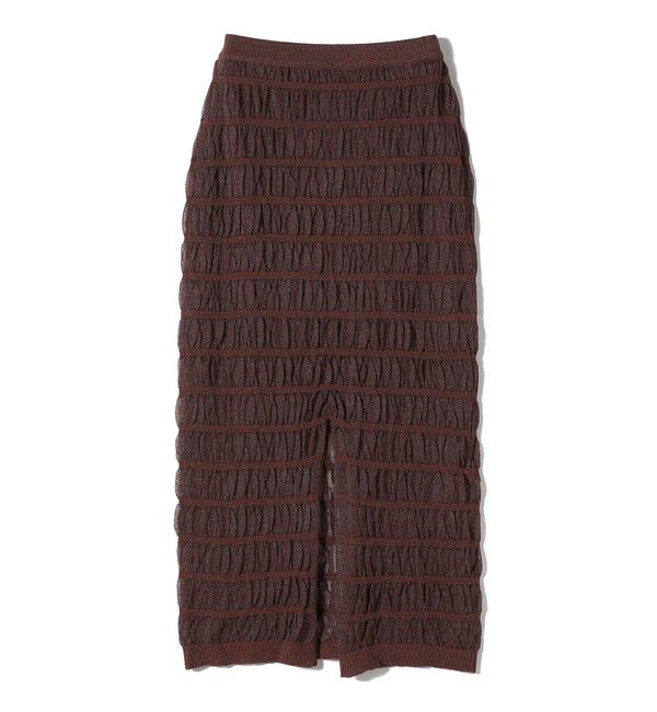 SHIPS Colors 「SHIPS Colors:シャーリング ニット タイト スカート」|タイト|