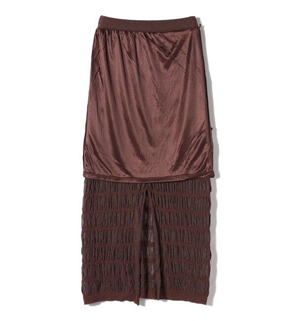 SHIPS Colors 「SHIPS Colors:シャーリング ニット タイト スカート」|タイト|