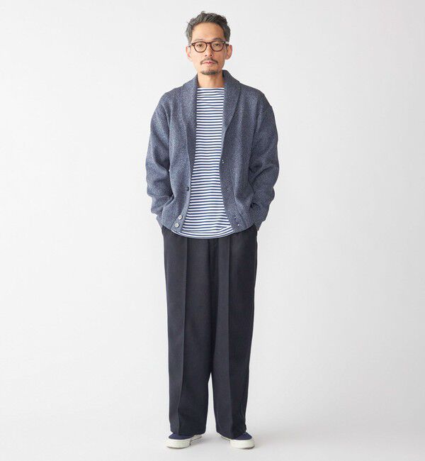 SHIPS「【WEB限定】SHIPS: バスク ボーダー ボートネック ワンポイントワッペン ロングスリーブ Tシャツ」|Tシャツ・カットソー|