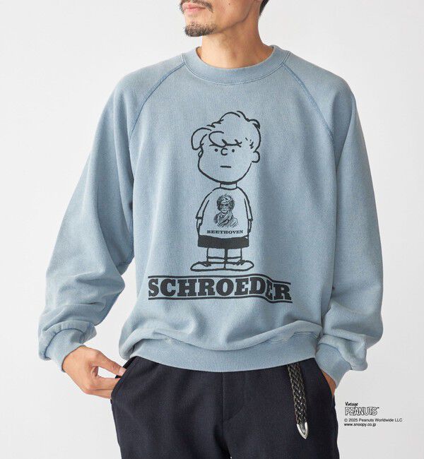 SHIPS「【SHIPS別注】AIRTOWNE: ピーナッツ ヴィンテージ スウェット」|スウェット・ジャージ|ライトブルー