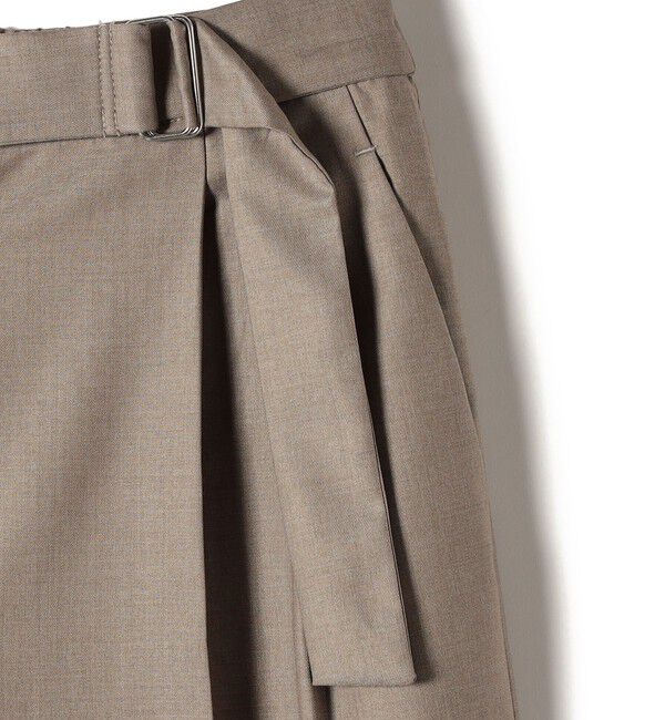 SHIPS Colors 「SHIPS Colors:〈手洗い可能〉TR ベルテッド タック パンツ」|その他|