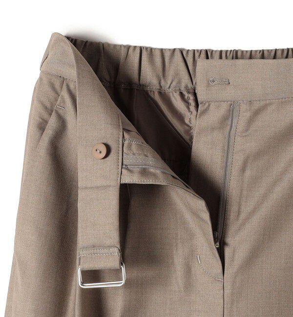 SHIPS Colors 「SHIPS Colors:〈手洗い可能〉TR ベルテッド タック パンツ」|その他|