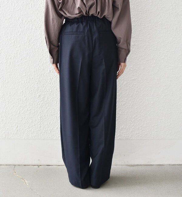 SHIPS Colors 「SHIPS Colors:〈手洗い可能〉TR ベルテッド タック パンツ」|その他|