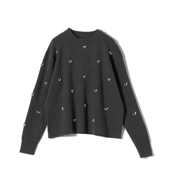 SHIPS Colors 「SHIPS Colors:〈手洗い可能〉ビジュー クルーネック プルオーバー◇」|ニット・セーター|