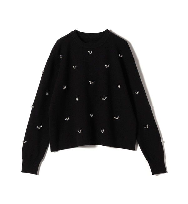 SHIPS Colors 「SHIPS Colors:〈手洗い可能〉ビジュー クルーネック プルオーバー◇」|ニット・セーター|