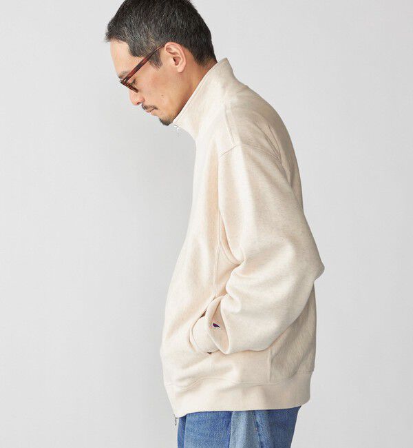 SHIPS「【SHIPS別注】Champion: リバースウィーブ スウェット スタンド ジップ カーディガン」|スウェット・ジャージ|