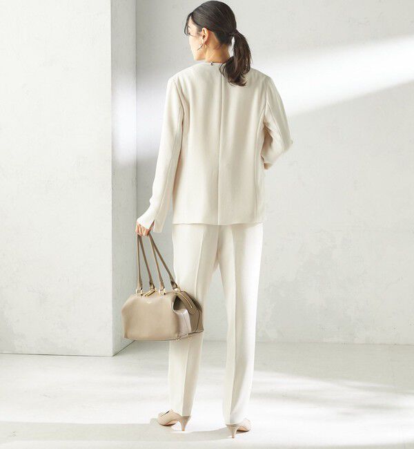 SHIPS for women「〈接触冷感 / UVカット〉Refinel カラーレス ジャケット（セレモニー対応可）」|ノーカラージャケット|