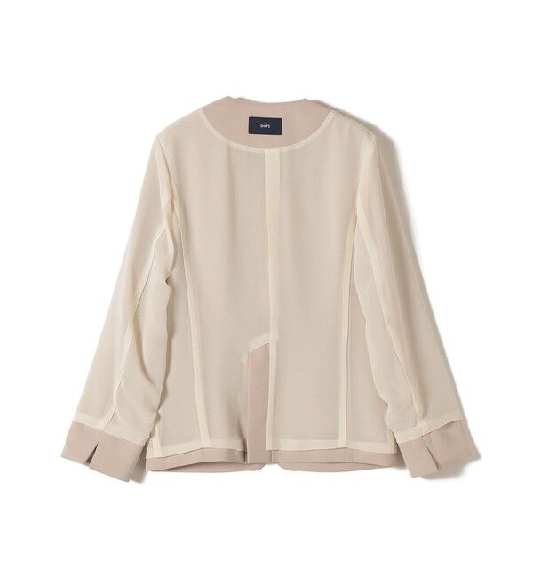 SHIPS for women「〈接触冷感 / UVカット〉Refinel カラーレス ジャケット（セレモニー対応可）」|ノーカラージャケット|