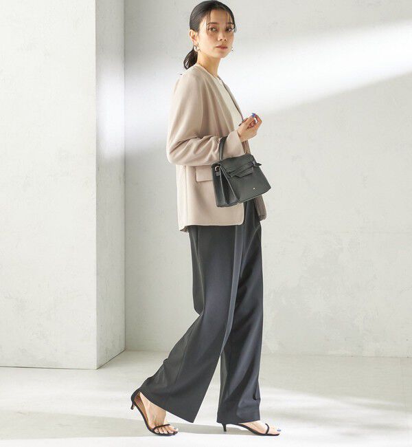 SHIPS for women「〈接触冷感 / UVカット〉Refinel カラーレス ジャケット（セレモニー対応可）」|ノーカラージャケット|