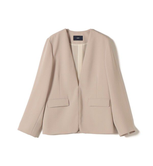 SHIPS for women「〈接触冷感 / UVカット〉Refinel カラーレス ジャケット（セレモニー対応可）」|ノーカラージャケット|