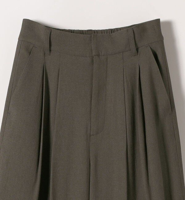 SHIPS any「《予約》SHIPS any:〈洗濯機可能〉リネンミックス 2タック テーパード パンツ」|その他|