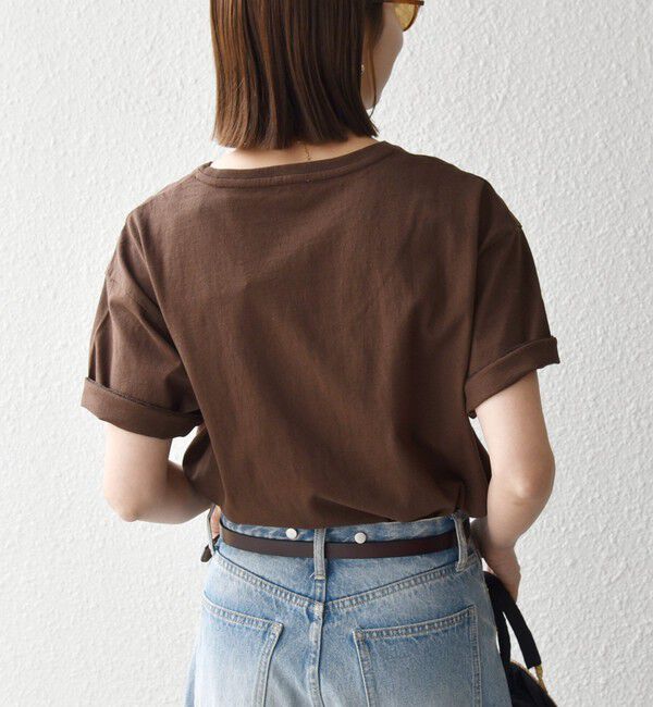 SHIPS any「《予約》【SHIPS any別注】La Hutte:〈洗濯機可能〉デザイン ロゴ プリント TEE 26SS」|Tシャツ・カットソー|