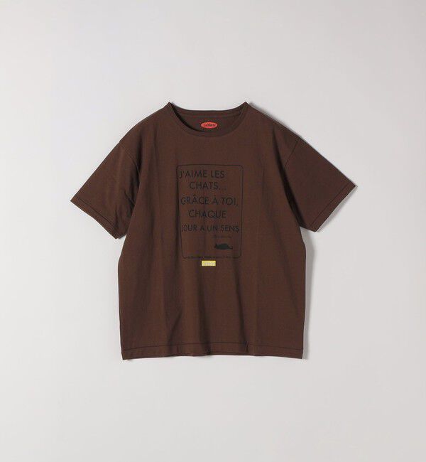 SHIPS any「《予約》【SHIPS any別注】La Hutte:〈洗濯機可能〉デザイン ロゴ プリント TEE 26SS」|Tシャツ・カットソー|