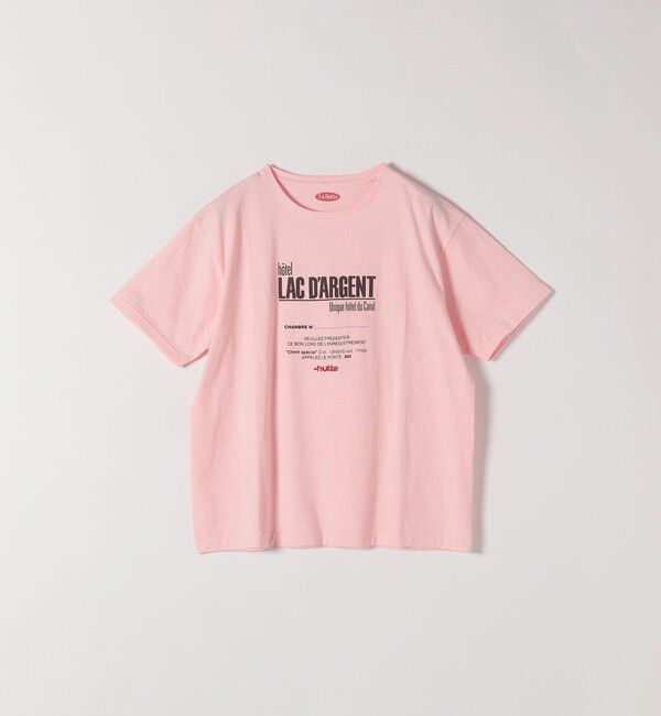 SHIPS any「《予約》【SHIPS any別注】La Hutte:〈洗濯機可能〉デザイン ロゴ プリント TEE 26SS」|Tシャツ・カットソー|