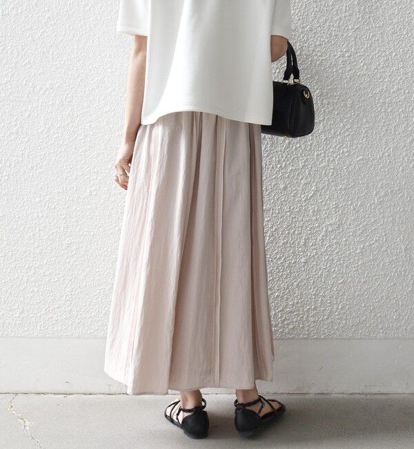 SHIPS any「《予約》SHIPS any:〈洗濯機可能〉ツイル アウト シーム イージー ギャザー スカート」|スカート|