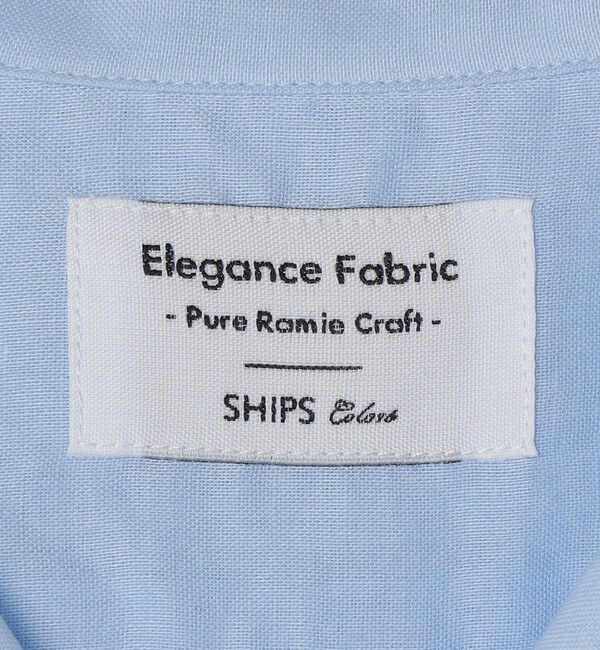 SHIPS Colors 「SHIPS Colors:ラミー 100% オープンカラー ショートスリーブ シャツ」|シャツ・ブラウス|