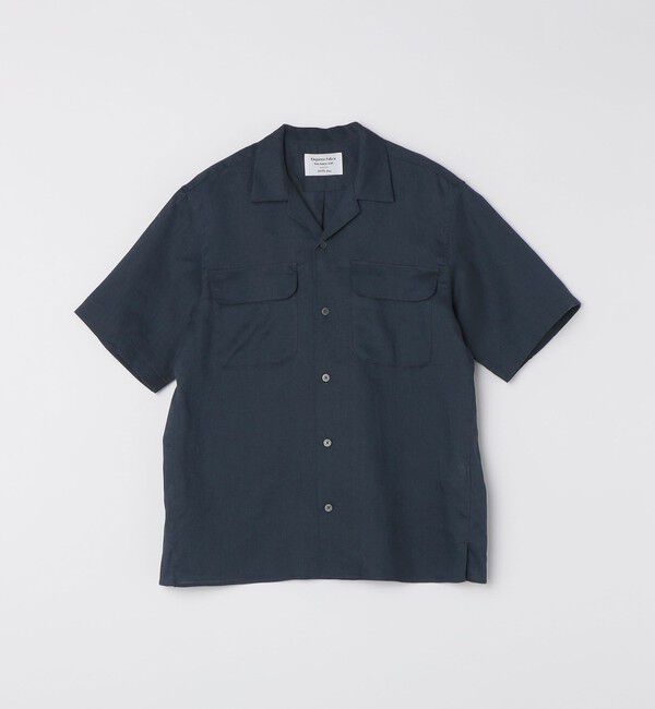 SHIPS Colors 「SHIPS Colors:ラミー 100% オープンカラー ショートスリーブ シャツ」|シャツ・ブラウス|