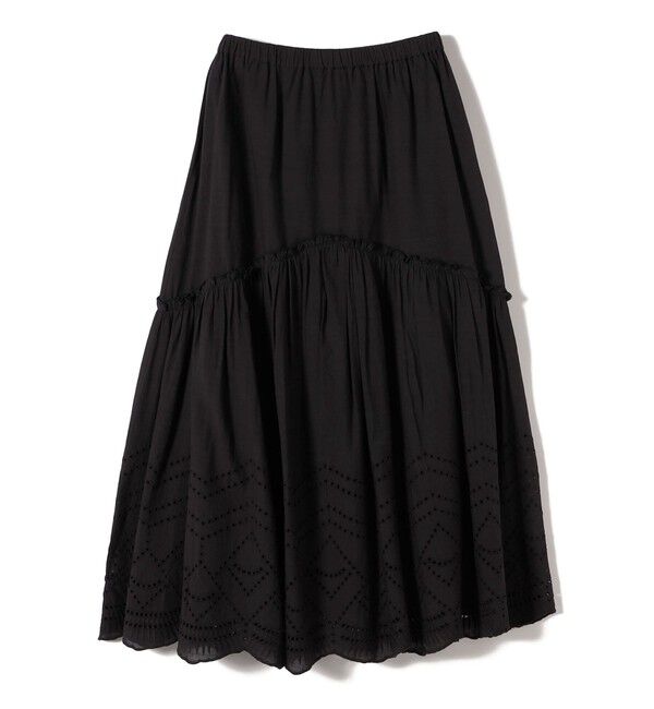 SHIPS Colors 「SHIPS Colors:〈手洗い可能〉スカラップ レース スカート」|フレア|