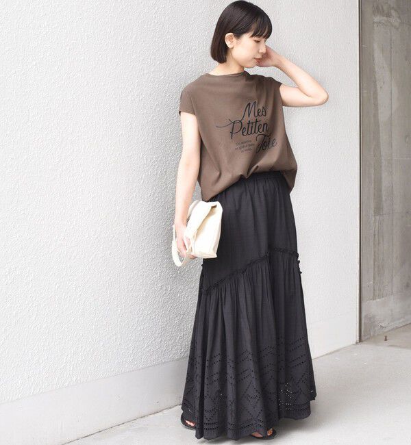 SHIPS Colors 「SHIPS Colors:〈手洗い可能〉スカラップ レース スカート」|フレア|