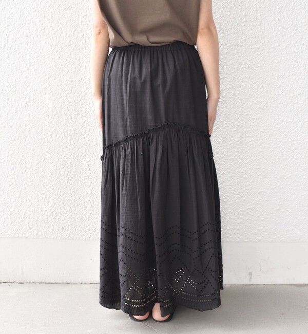 SHIPS Colors 「SHIPS Colors:〈手洗い可能〉スカラップ レース スカート」|フレア|