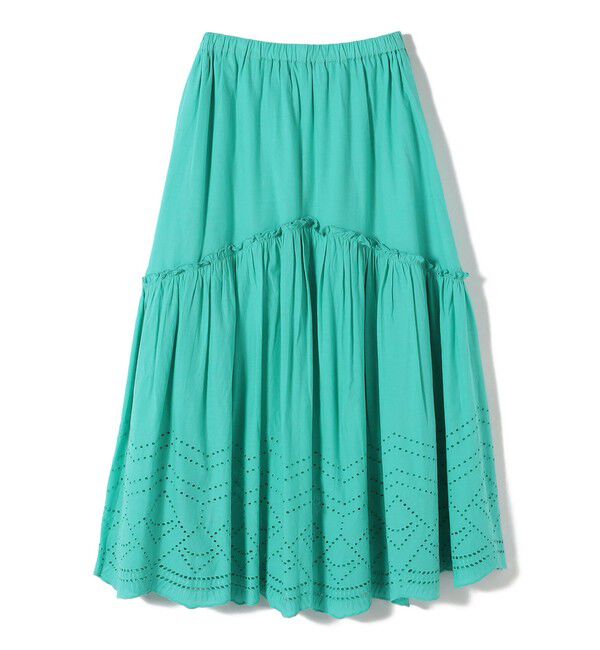 SHIPS Colors 「SHIPS Colors:〈手洗い可能〉スカラップ レース スカート」|フレア|