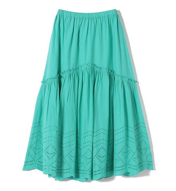 SHIPS Colors 「SHIPS Colors:〈手洗い可能〉スカラップ レース スカート」|フレア|