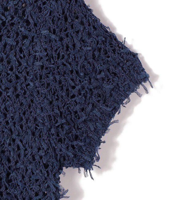 SHIPS Colors 「SHIPS Colors:〈手洗い可能〉チュールヤーン ミックス ショートスリーブ ニット」|ニット・セーター|