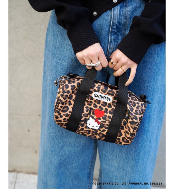 OUTDOOR PRODUCTS Usual Things「≪予約≫ HELLO KITTY 230 ROLL BOSTON SMALL ex LEOPARD 西宮ガーデンズ店/WEB限定」|ショルダー・メッセンジャー|