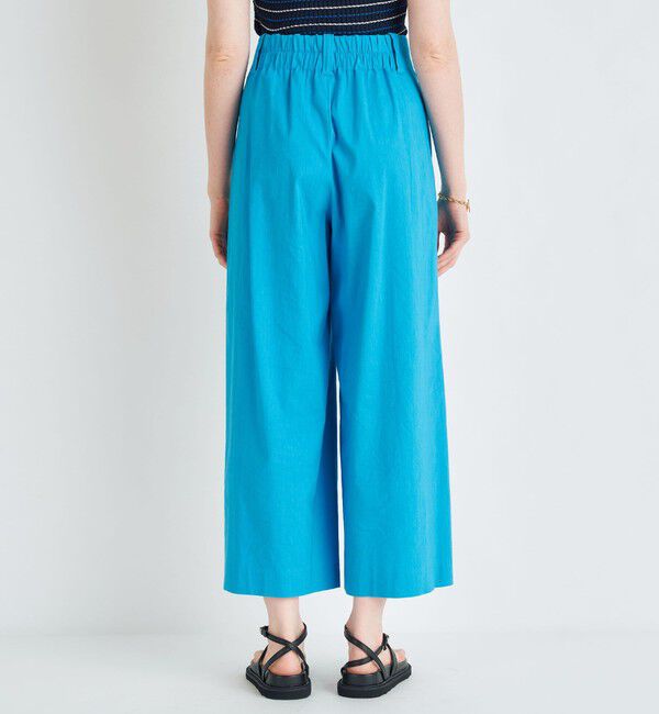 MACPHEE「レーヨンリネンコットン フレアクロップドパンツ」|その他|