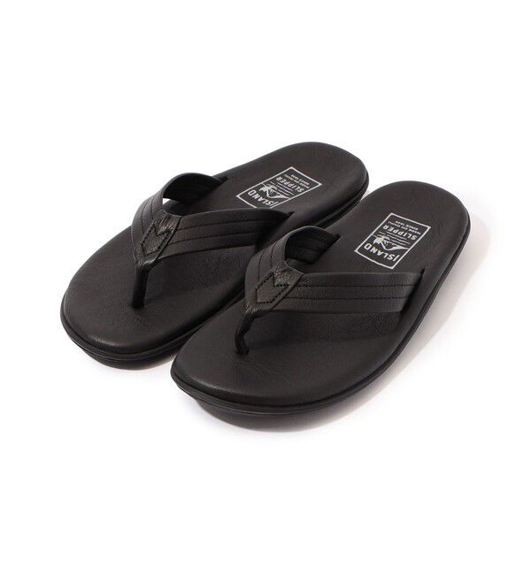 TOMORROWLAND GOODS「ISLAND SLIPPER PT202 レザートングサンダル」|サンダル|19 ブラック