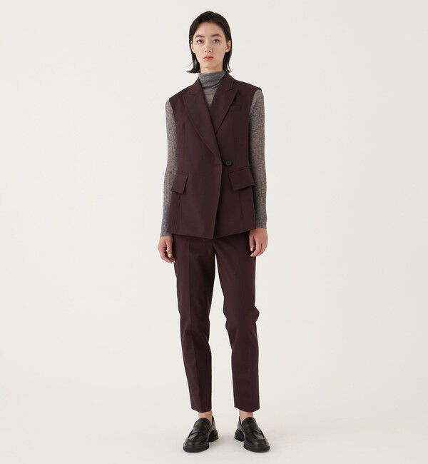 DES PRES「ハイカウントコットン シガレットパンツ」|スラックス|