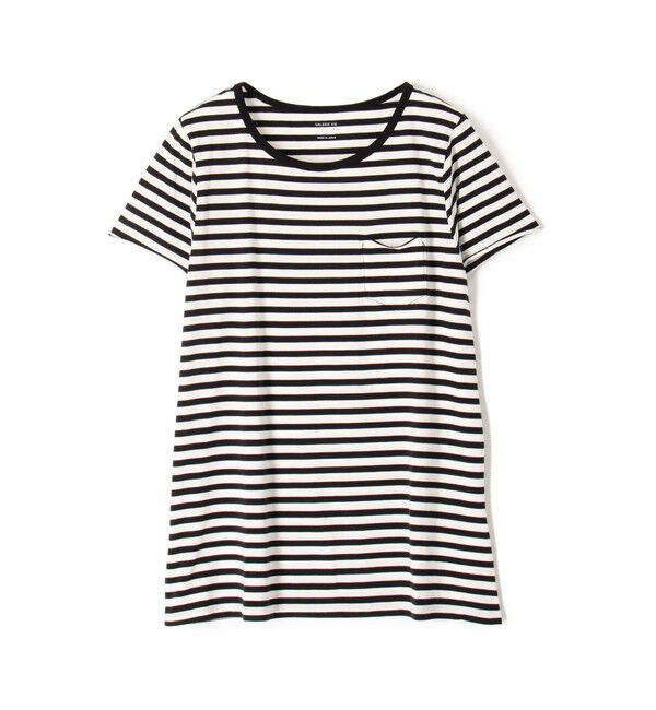 GALERIE VIE「スムージーコットン クルーネックハーフスリーブ」|Tシャツ・カットソー|18 ブラック系