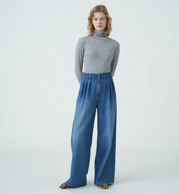 MACPHEE「ウールリブ タートルネックプルオーバー」|Tシャツ・カットソー|