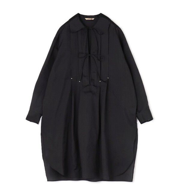 BACCA「ウォッシャーシルク チュニックブラウス」|ワンピース|19 ブラック