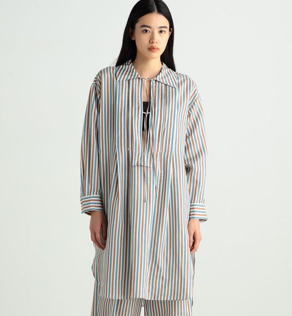 BACCA「ウォッシャーシルク チュニックブラウス」|ワンピース|