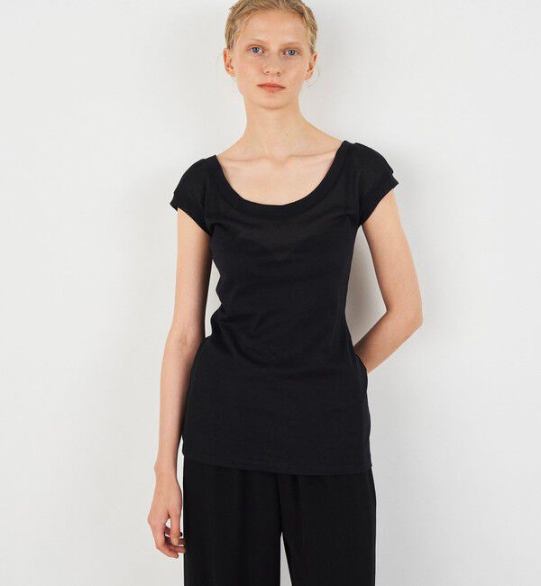 DES PRES「エアリープレーン フレンチスリーブプルオーバー」|Tシャツ・カットソー|