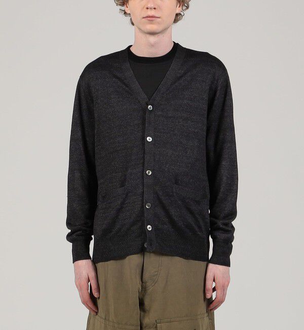 TOMORROWLAND MENS「TOMORROWLAND tricot ティントリネン Vネックカーディガン」|カーディガン|