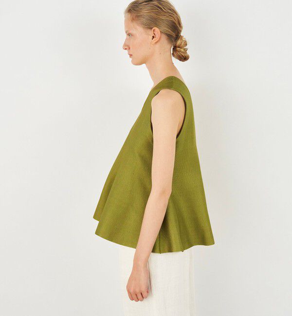 DES PRES「ブライトヤーンミラノリブ ペプラムプルオーバー」|ニット・セーター|