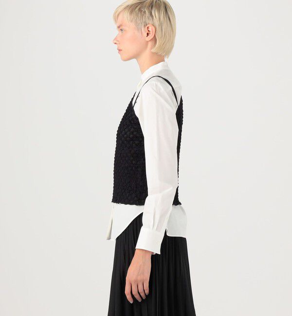Ballsey「シャーリングジャカード アシンメトリータンクトップ」|タンクトップ|