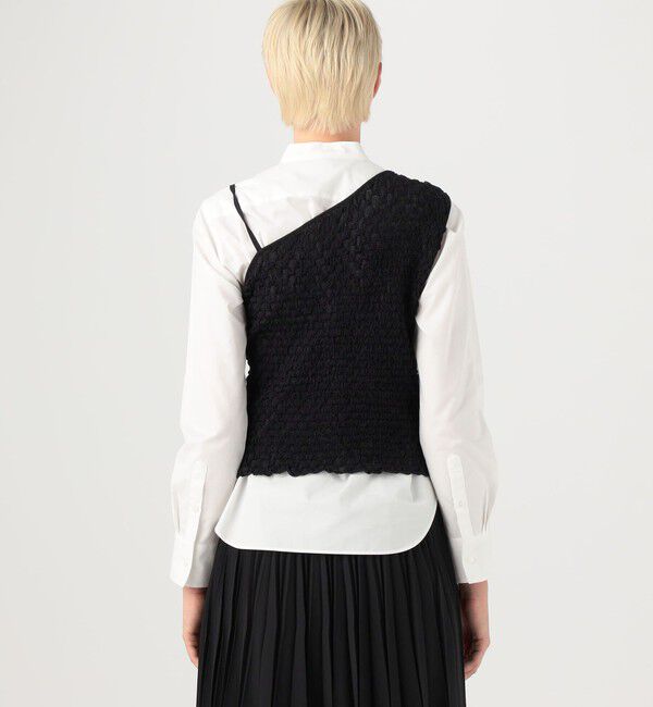 Ballsey「シャーリングジャカード アシンメトリータンクトップ」|タンクトップ|