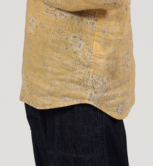 TOMORROWLAND BUYING WEAR「BAGUTTA リネン スタンドカラープルオーバーシャツ」|シャツ・ブラウス|