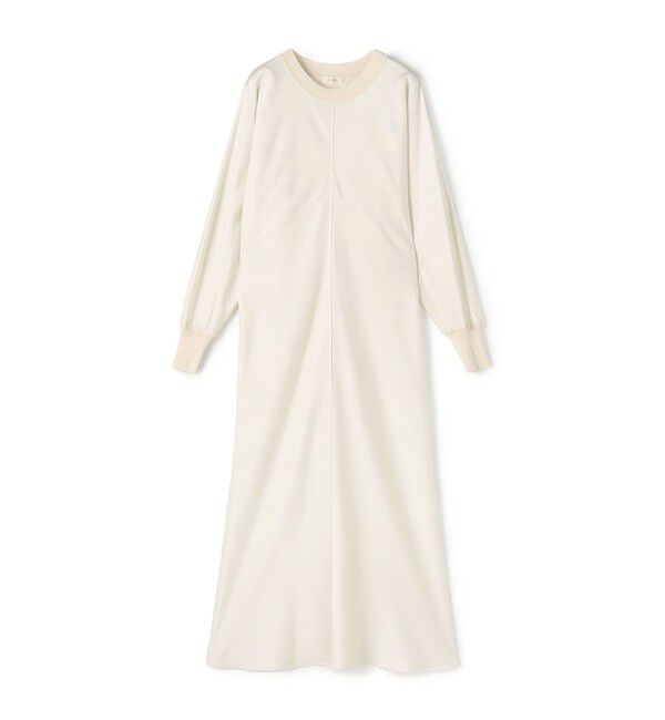 DES PRES「サテンジョーゼット クルーネックワンピース」|ワンピース|11 ホワイト