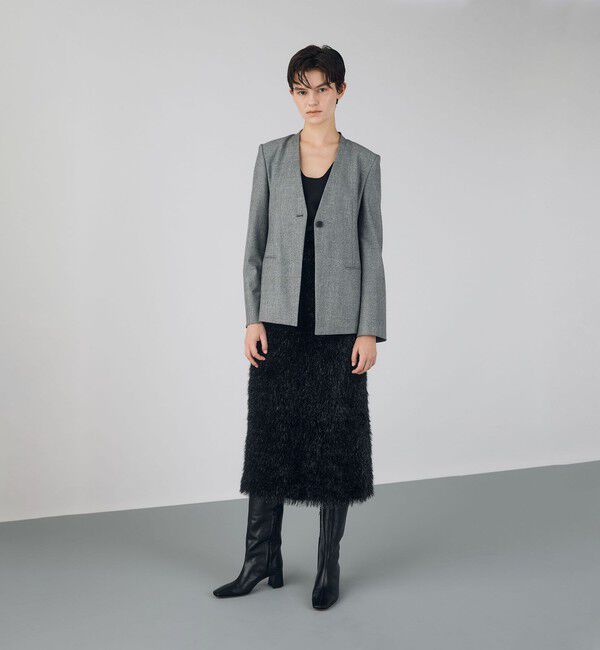 DES PRES「シャギーロングストレートスカート」|スカート|