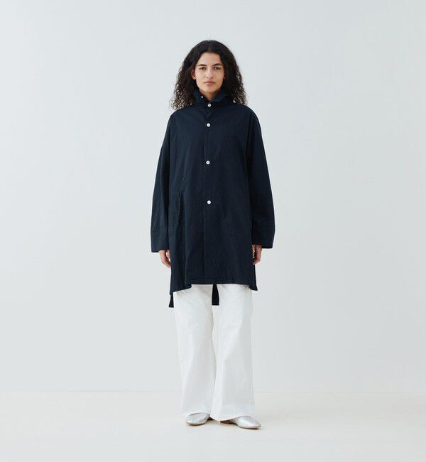 GALERIE VIE「パラシュートクロス スタンドカラーオーバーコート」|その他|