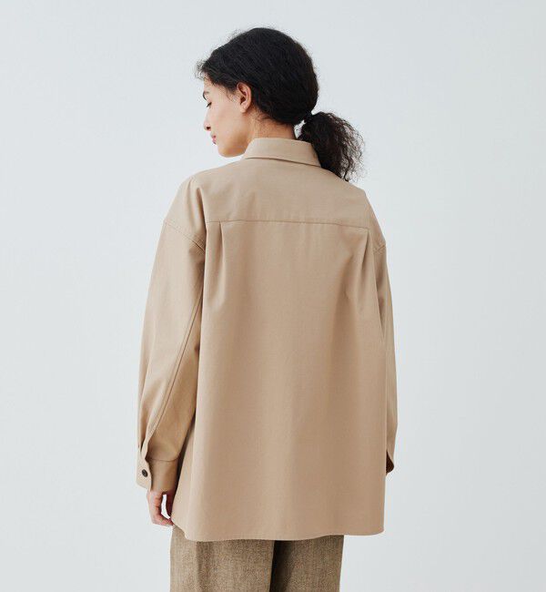 GALERIE VIE「ドライコットンギャバジン オーバーシャツブルゾン」|ブルゾン・スタジャン|