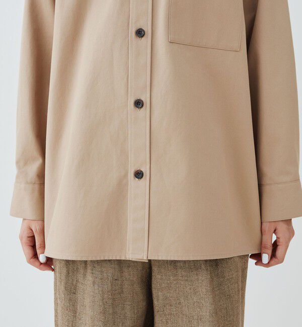 GALERIE VIE「ドライコットンギャバジン オーバーシャツブルゾン」|ブルゾン・スタジャン|