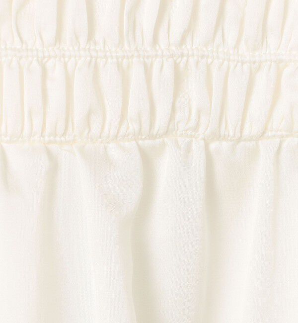 Ballsey「コットンシルクサテン シャーリングブラウス」|シャツ・ブラウス|