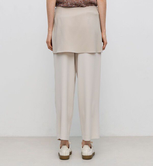 BACCA「ジョーゼットサテン スカートパンツ」|スラックス|