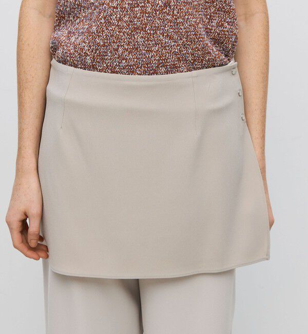 BACCA「ジョーゼットサテン スカートパンツ」|スラックス|